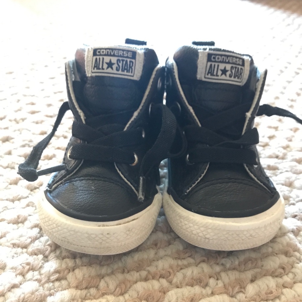 Leather converse